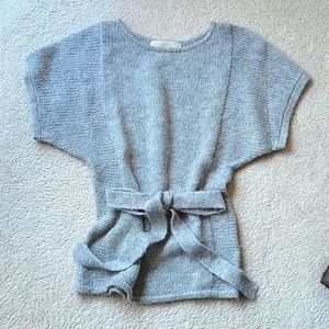 Mohair Blend Sweater - Gray Size 10
